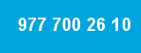 977 700 26 10